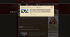 Desktop Screenshot of civitashotel.com